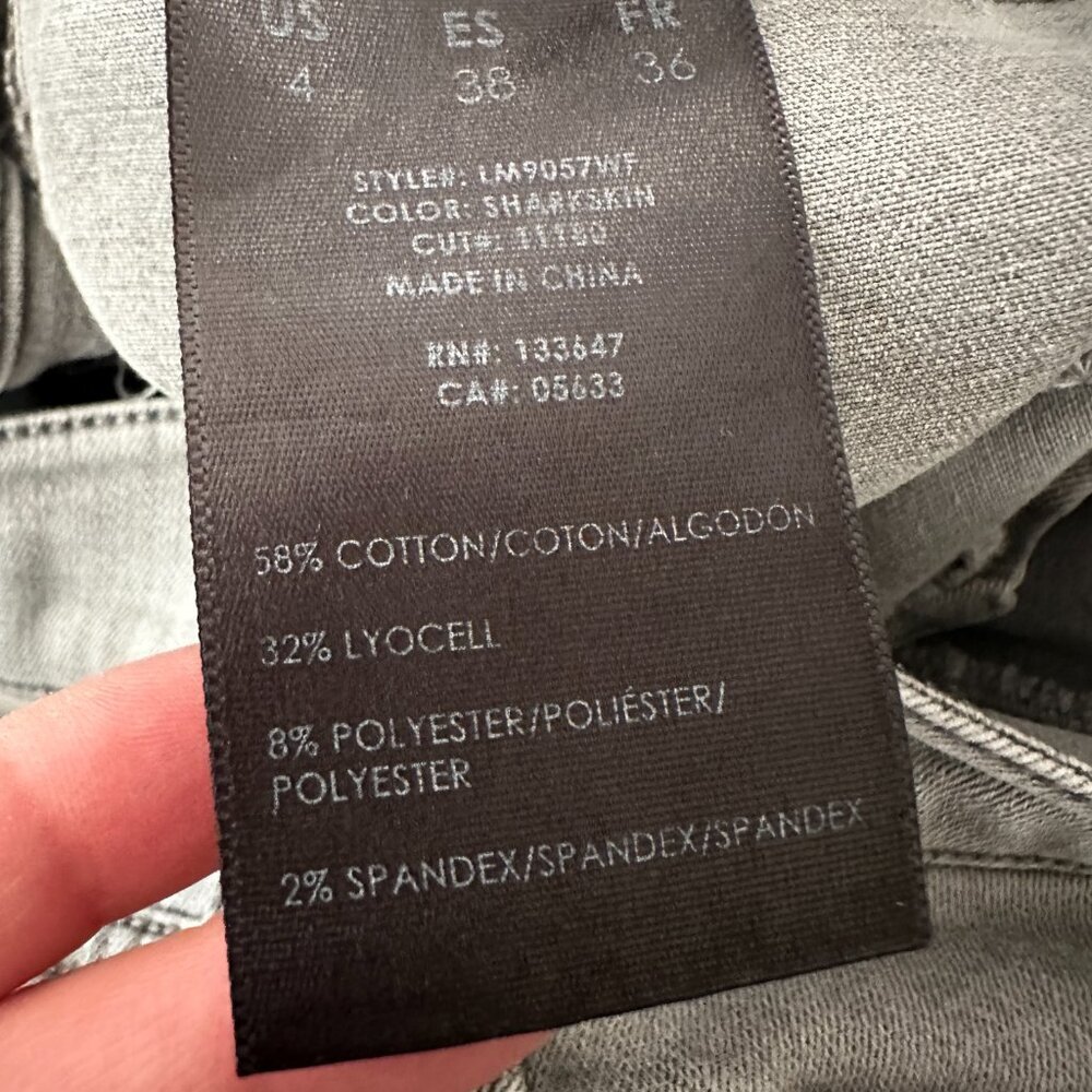 Liverpool Jeans Co Cargo Bermuda Shorts Gray Women's size 4/27 - Picture 3 of 7